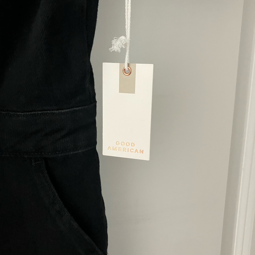 Good American Black denim jumpsuit (jeans) - Picture 6 of 7